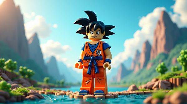 Construisez l'univers dragon ball avec des briques lego innovantes