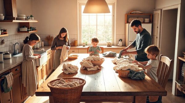 Guide pour impliquer toute la famille dans les corvées ménagères